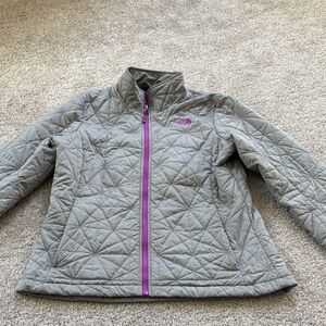 The North Face Gray and Purple Jacket